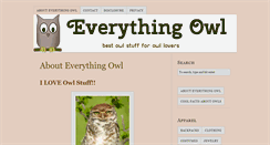 Desktop Screenshot of everythingowl.com